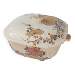 Soupire ancienne fleurs polychromes gien 19me