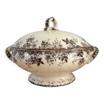 Soupire ancienne en terre de fer, modle aplhand de sarreguemines