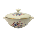 Soupière « gien » avec motifs de fleurs printanières Soupière « gien » avec motifs de fleurs printanières