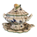 Soupi�re ovale et plat  capodimonte , italie