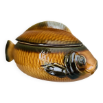 Soupire poisson en faence de sarreguemines