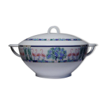 Soupi�re porcelaine de limoges bernardaud flamants roses elisabeth borel vintage