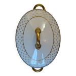 Soupire en porcelaine de limoges, dcor dor - dupont desfontaines & fils