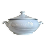 Soupire sarreguemines en faence bleue