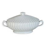 Soupière vintage porcelaine blanche torsadée limoges haviland Soupière vintage porcelaine blanche torsadée limoges haviland