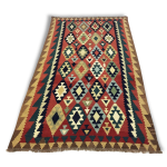Splendide tapis tissé persan: kilim gashqai 250x147 cm - iran - vers 1970 Splendide tapis tissé persan: kilim gashqai 250x147 cm - iran - vers 1970
