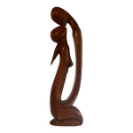 Statue en bois