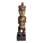 Statue mitsogho / vuvi en bois sculpt, gabon, xxme sicle, 27 cm