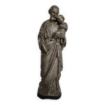 Statue st joseph  l'enfant jsus sculpt 18 sicle