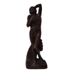 Statuette en bronze, reproduction de l'esclave mourant de michel ange