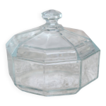 Sucrier arcoroc vintage verre transparent