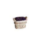 Sucrier / bonbonnire vintage panier de mres en barbotine