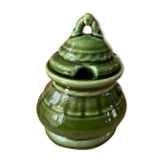 Sucrier (confiturier) en cramique verte