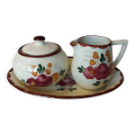 Sucrier et cr�mier sur plateau longchamp mod�le agen