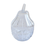 Sucrier en cristal vintage forme poire