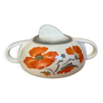 Sucrier fleurs art d�co