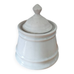 Sucrier en porcelaine blanche