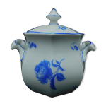Sucrier en porcelaine rosenthal bavaria pivoine bleue