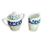 Sucrier et pot a lait style moulin des loups