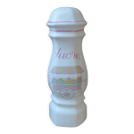 Sucrier saupoudreuse en cramique dcor kiosque marchande de fruits vintage