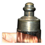 Sucrier saupoudreuse la parfaite sgdg en verre et mtal argent art dco