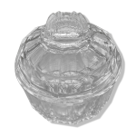 Sucrier en verre moulé Sucrier en verre moulé