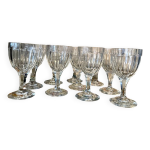 Suite de 10 verres a porto en cristal nancy annees 1920 1930 Suite de 10 verres a porto en cristal nancy annees 1920 1930