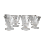 Suite de 10 verres a vin en verre sobre et elegant Suite de 10 verres a vin en verre sobre et elegant