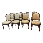 Suite de 12 chaises de style louis xvi modle de georges jacob  pieds console fin xix me