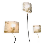 Suite de 3 appliques italiennes annes 1970 de carlos nazon pour mazzega