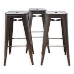 Suite de 3 tabourets de bar tolix Suite de 3 tabourets de bar tolix