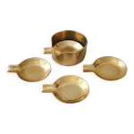 Suite de 4 cendriers vintage 1970