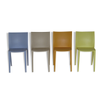 Suite de 4 chaises colores de philippe starck pour xo france