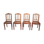 Suite de 4 chaises louis philippe en merisier xixme