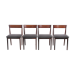 Suite de 4 chaises scandinaves en teck modle 39