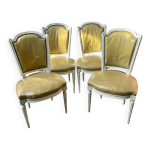 Suite de 4 chaises de style louis xvi