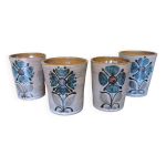 Suite de 4 mugs vintage