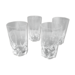 Suite de 4 verres a orangeade cristal de sevres