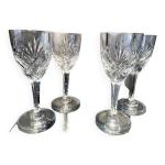 Suite de 4 verres a porto ou vin cuit cristal st louis modele chantilly transparent art de la table