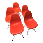 Suite de 5 chaises dsr, charles & ray eames Suite de 5 chaises dsr, charles & ray eames