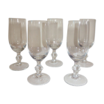Suite de 5 fltes  champagne
