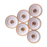 Suite de 6 assiettes cr�oles et montereau oeillet