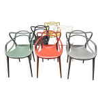 Suite de 6 chaises masters, kartell