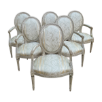 Suite de 6 fauteuils poque louis xvi , vers 1785