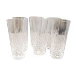 Suite de 6 verres a digestif en cristal taille