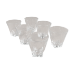 Suite de 6 verres liqueur digestif france annes 1950