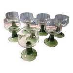 Suite de 8 verres à vin roemer Suite de 8 verres à vin roemer