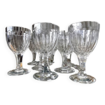 Suite de 9 verres a liqueur en cristal de nancy art de la table Suite de 9 verres a liqueur en cristal de nancy art de la table