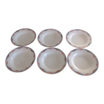 Suite de six assiettes creuses dcor paniers de roses par digoin sarreguemines vintage annes 50 - 60 ...
