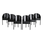 Suite de six fauteuils costes par philippe starck, circa 1984